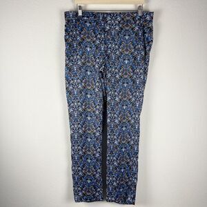 Zara Blue Floral Straight Leg Pants
